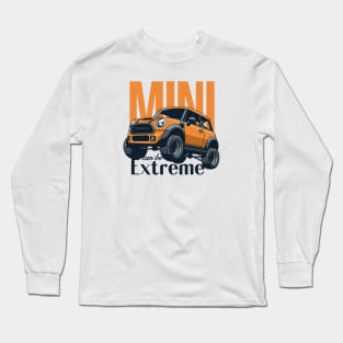 Car mini retro offroad extreme orange Long Sleeve T-Shirt